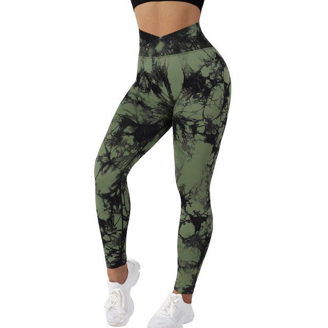 Seamless Tie Dye Leggings - Perfect for Yoga, Fitness, and Running - ForVanity Leggings, women's sports & entertainment Activewear Pants