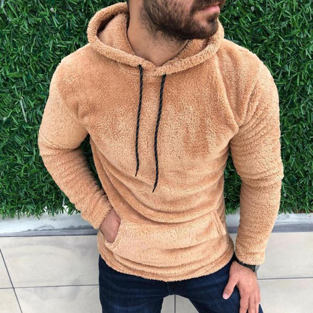 Men's Solid Color Lapel Long Sleeve Hoodie Sweater - Cotton Blend - ForVanity hoodies, hoodies & sweatshirts, men's clothing, men's hoodies & sweatshirts Men’s Hoodies & Sweatshirts