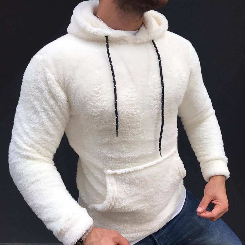 Men's Solid Color Lapel Long Sleeve Hoodie Sweater - Cotton Blend - ForVanity hoodies, hoodies & sweatshirts, men's clothing, men's hoodies & sweatshirts Men’s Hoodies & Sweatshirts