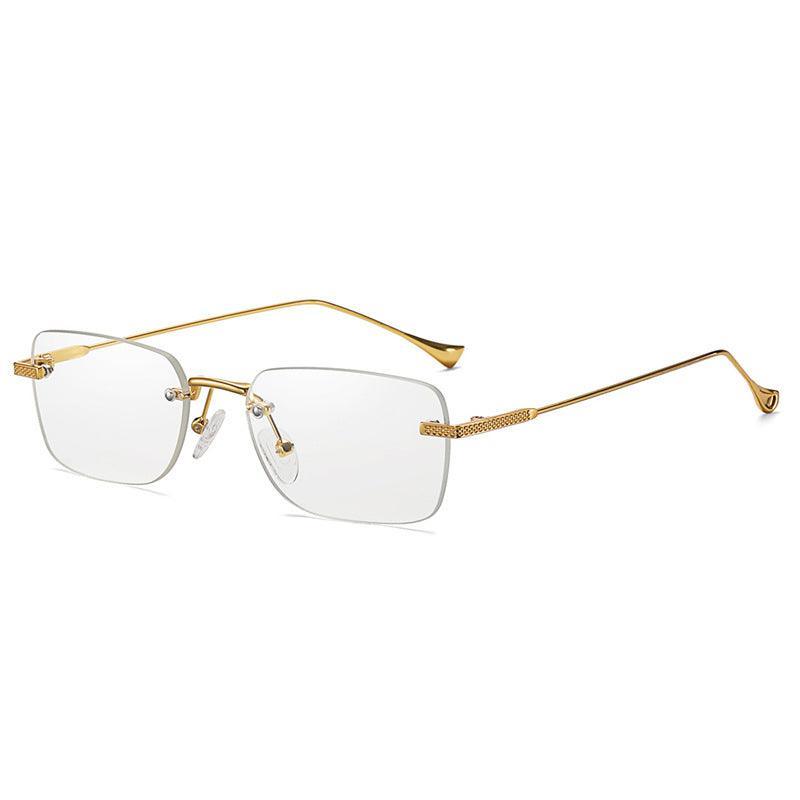 Frameless Cut Square Small Frame Sunglasses - ForVanity men's accessories, sunglasses Sunglasses