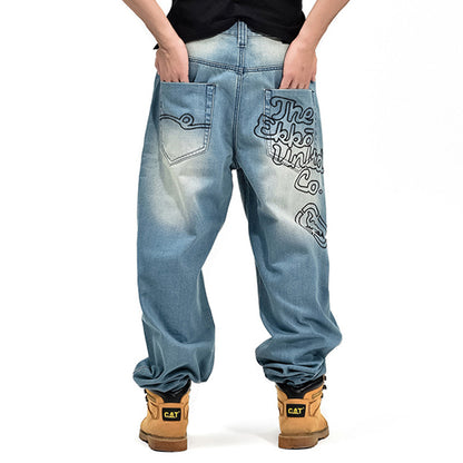 Men's Hip-Hop Style Loose Casual Denim Jeans