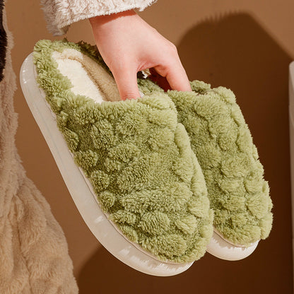 Soft Plush Slippers Women Men Cozy Fluffy Fleece House Shoes Winter Warm Slip On Floor Bedroom Slippers - ForVanity SLIPPERS