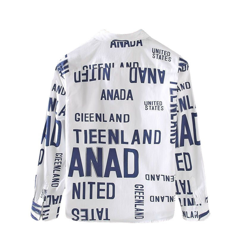 Men's Statement Letter Print Shirt: Bold Typography Meets Casual Elegance