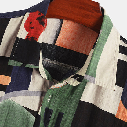 Men's Suit Collar Short Sleeve Shirt: Where Classic Meets Contemporary