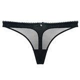 Ultra Thin Transparent Mesh Lace Thong Panties - ForVanity underwear, women's lingerie Thongs