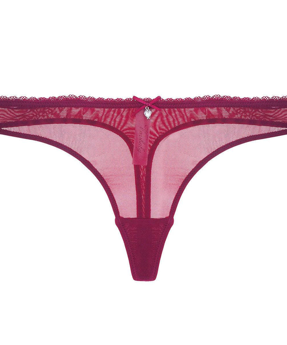 Ultra Thin Transparent Mesh Lace Thong Panties - ForVanity underwear, women's lingerie Thongs