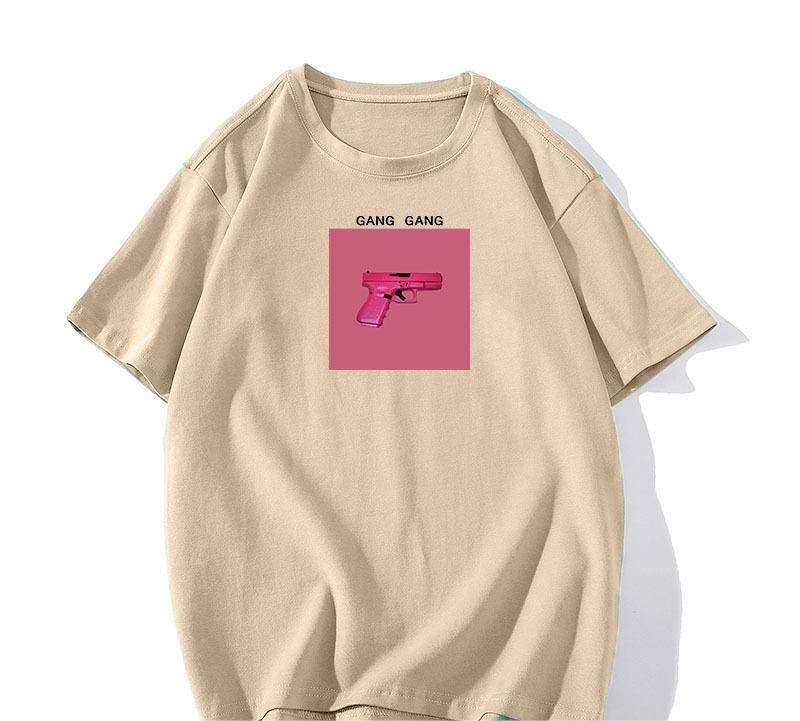 Printed Women Summer Loose  T Shirt