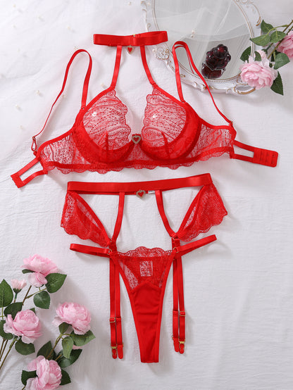 Luxurious Love Embroidered Lingerie Set