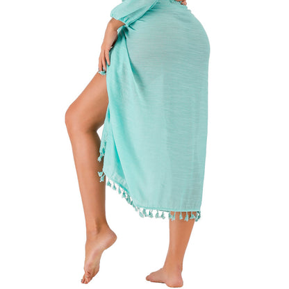 Beach Sun-Protective Shawl Holiday Apron Skirt