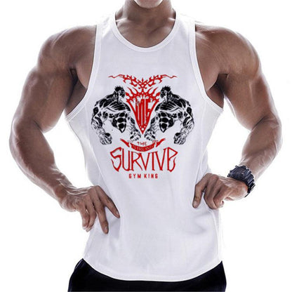 Men's Premium Cotton Running Gym Vest - ForVanity men's sports & entertainment, sports tops Sports Top