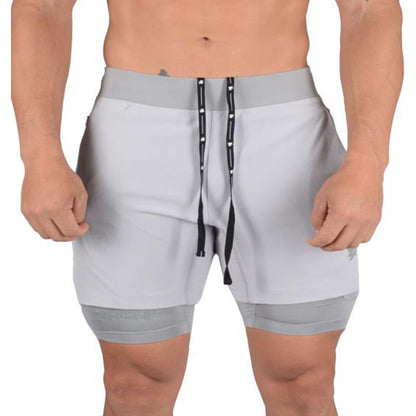 Men's Quick-Drying Double-Layered Shorts with Liner