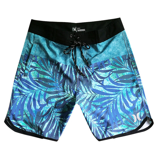 Men's Striped Breathable Five-Point Surfing Trunks for Seaside Adventures