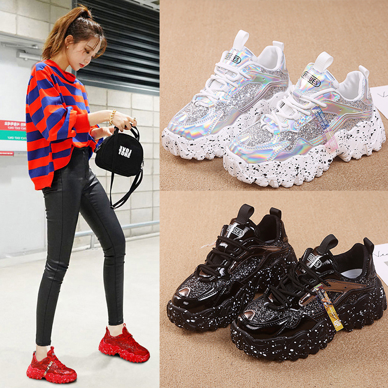 Platform Heightened Sneakers for Women | Breathable, Lightweight & Non-Slip - ForVanity sneakers, women's shoes Sneakers