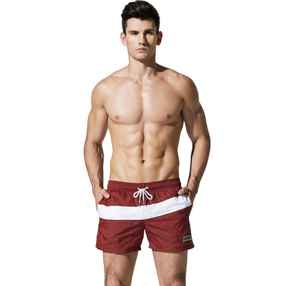Men's Quick-Drying Beach Shorts with Color-Matched Designs