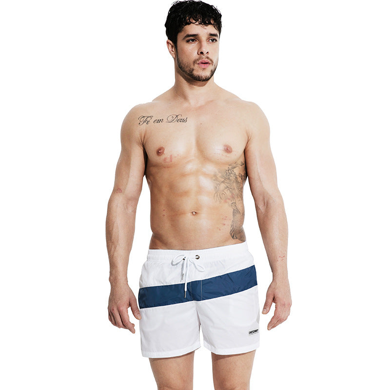 Men's Quick-Drying Beach Shorts with Color-Matched Designs