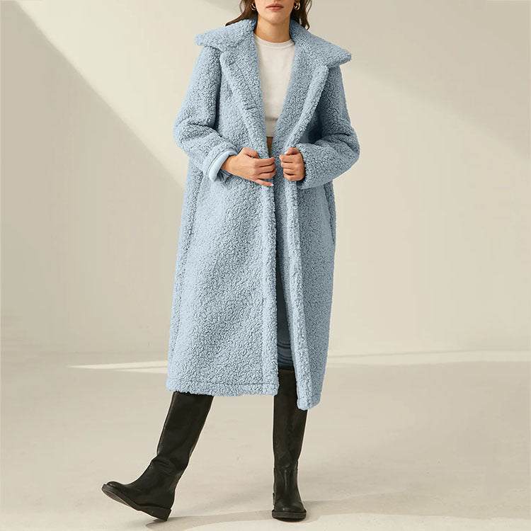 Autumn And Winter Single-breasted Woolen Coat Outerwear