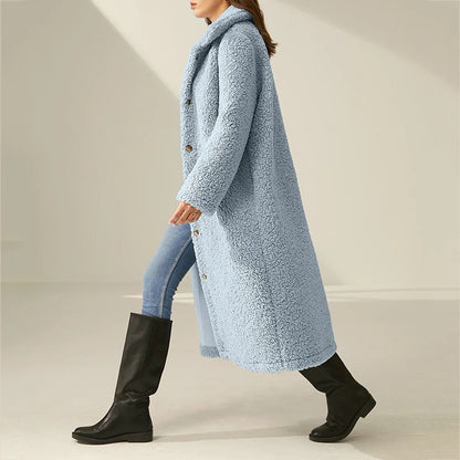 Autumn And Winter Single-breasted Woolen Coat Outerwear