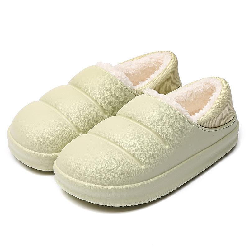 Couple Cotton Slippers Wiomen Winter Warm House Shoes Waterproof Garden Slipper - ForVanity SLIPPERS