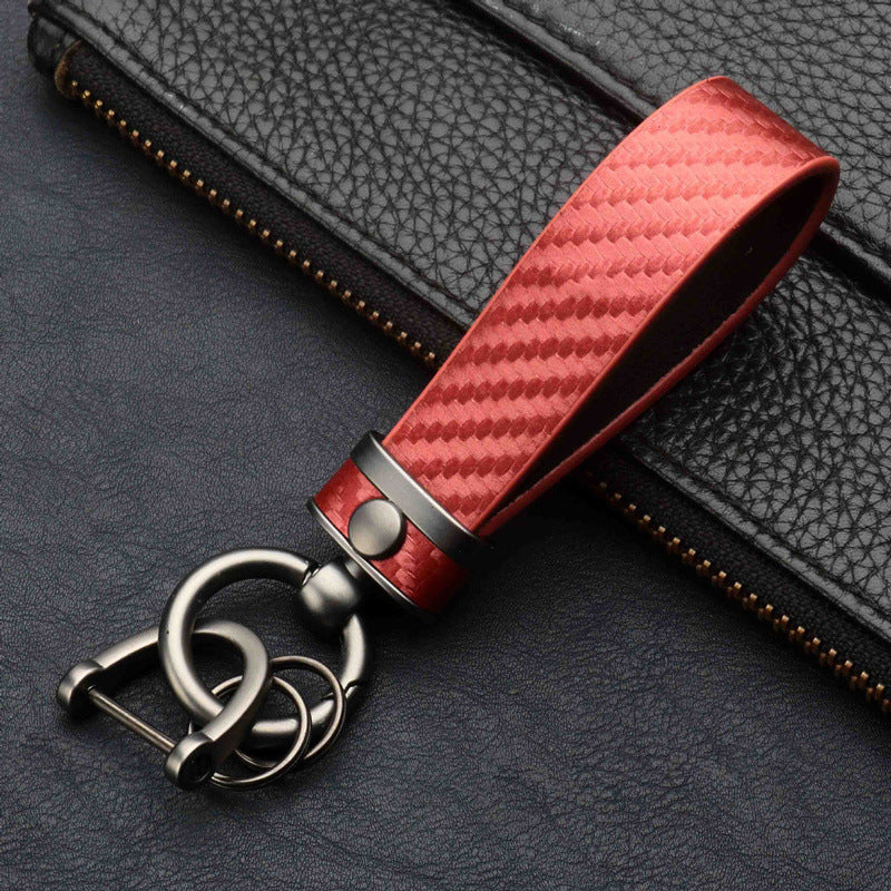 High-Grade Carbon Fiber Key Buckle with Anti-Lost Features