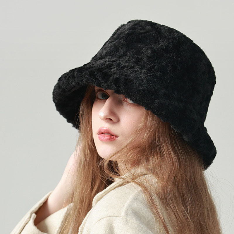 Warm Lambswool Fisherman Hat for Women