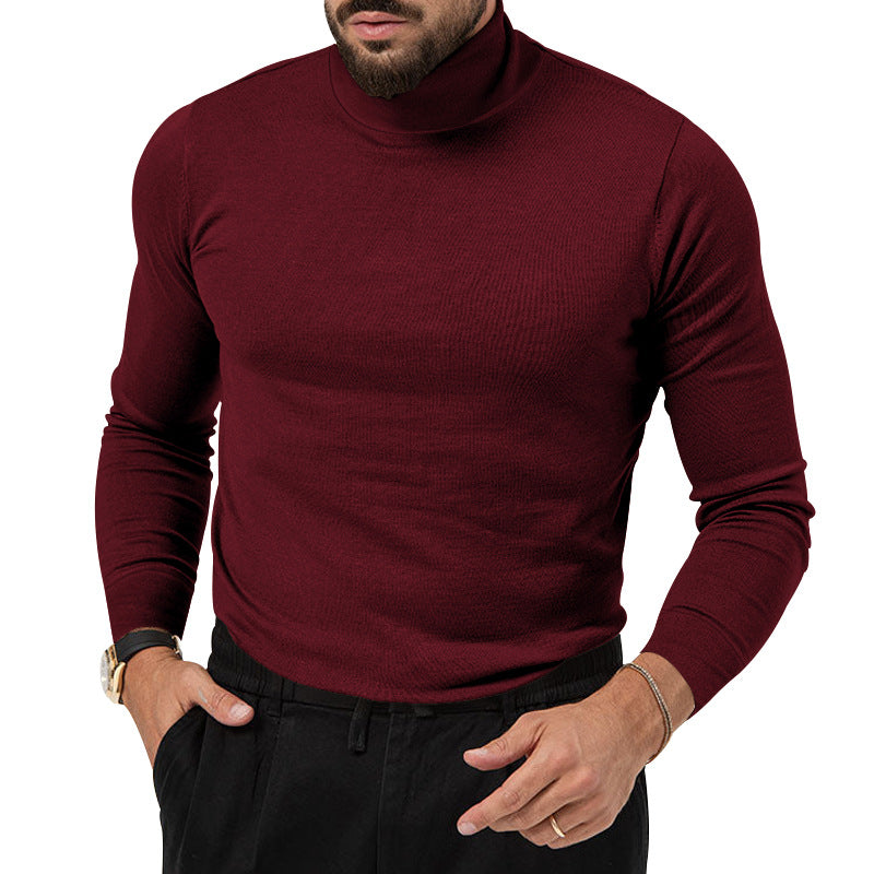 Men's High-Elastic Warm Turtleneck Knitted Sweater