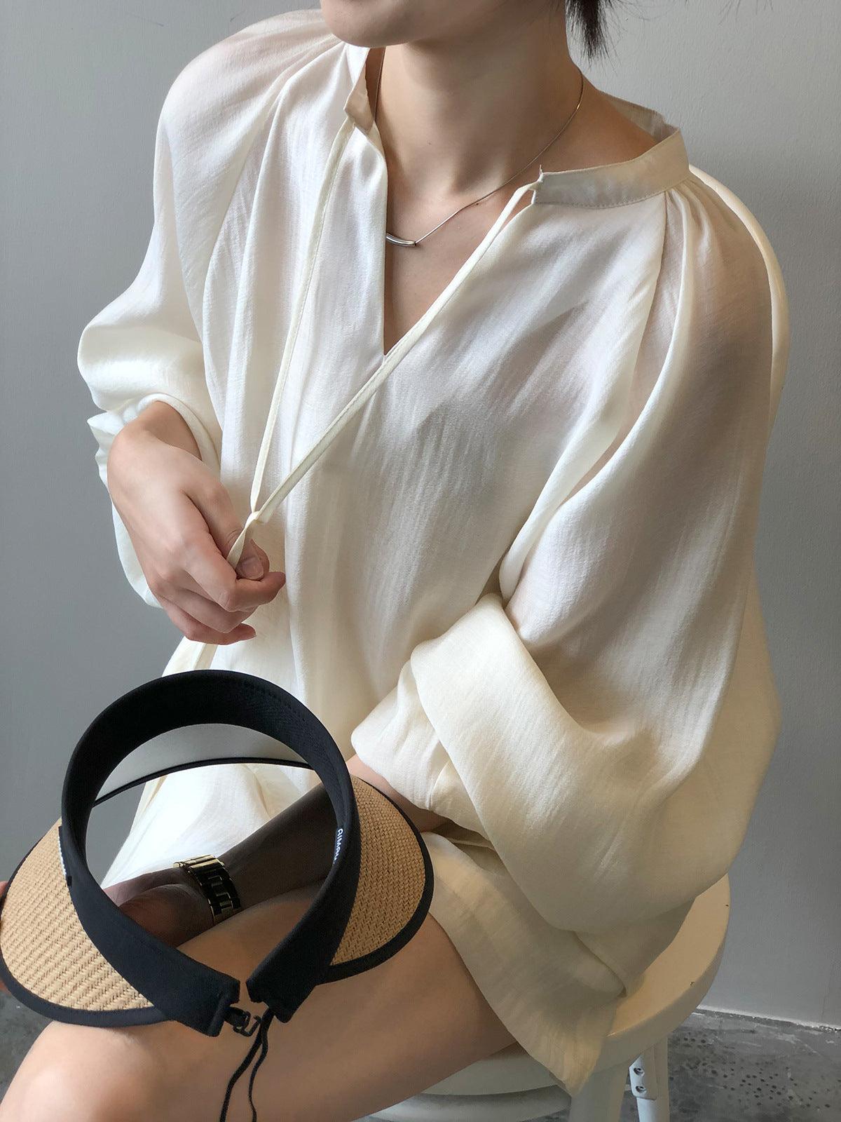 Women Summer Long Sleeve Shorts Outfit - ForVanity 