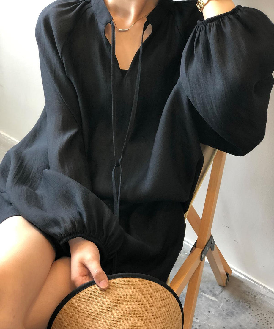 Women Summer Long Sleeve Shorts Outfit - ForVanity 