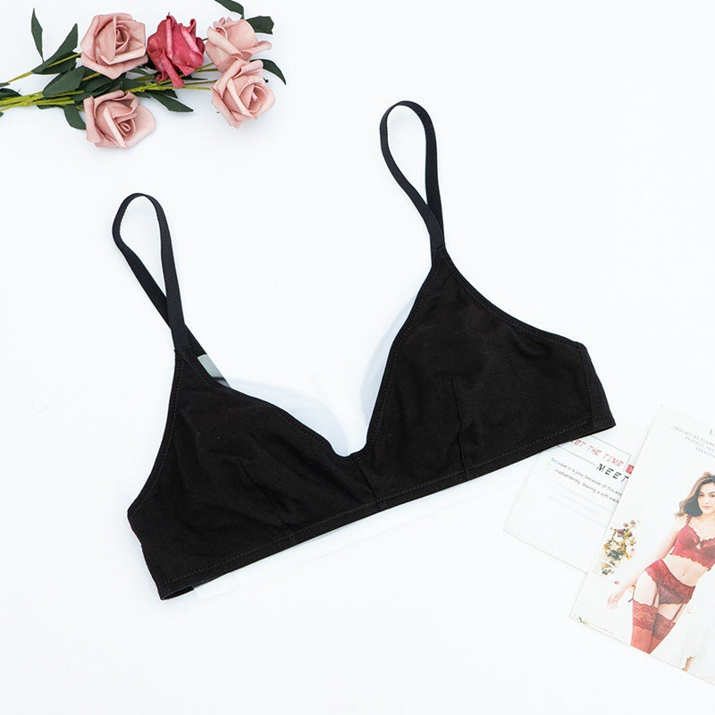 Wireless Thin Bra Push up Small Size Triangle Cup Bra