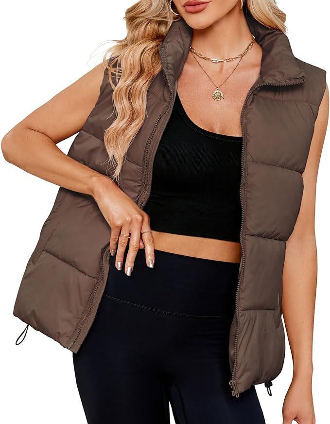 Women's Fashion Sleeveless Stand-up Collar Thermal Down Cotton-padded Vest - ForVanity Jacket