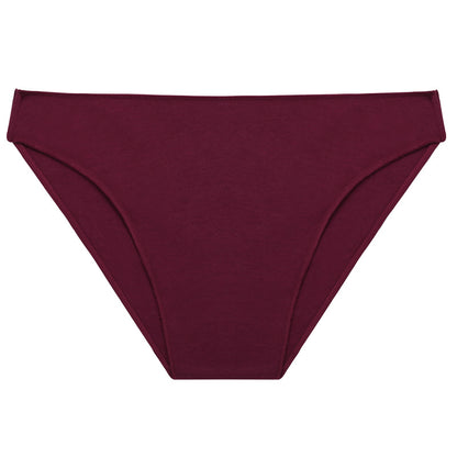 Women’s High Slit Cotton Briefs - Comfortable, Solid Color Underwear