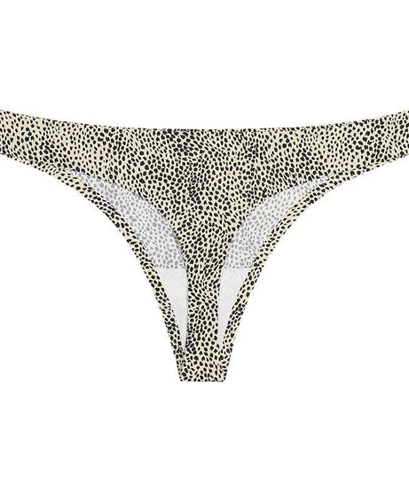 Leopard Print Low Waist Breathable Ice Silk Thongs - ForVanity underwear, women's lingerie Thongs