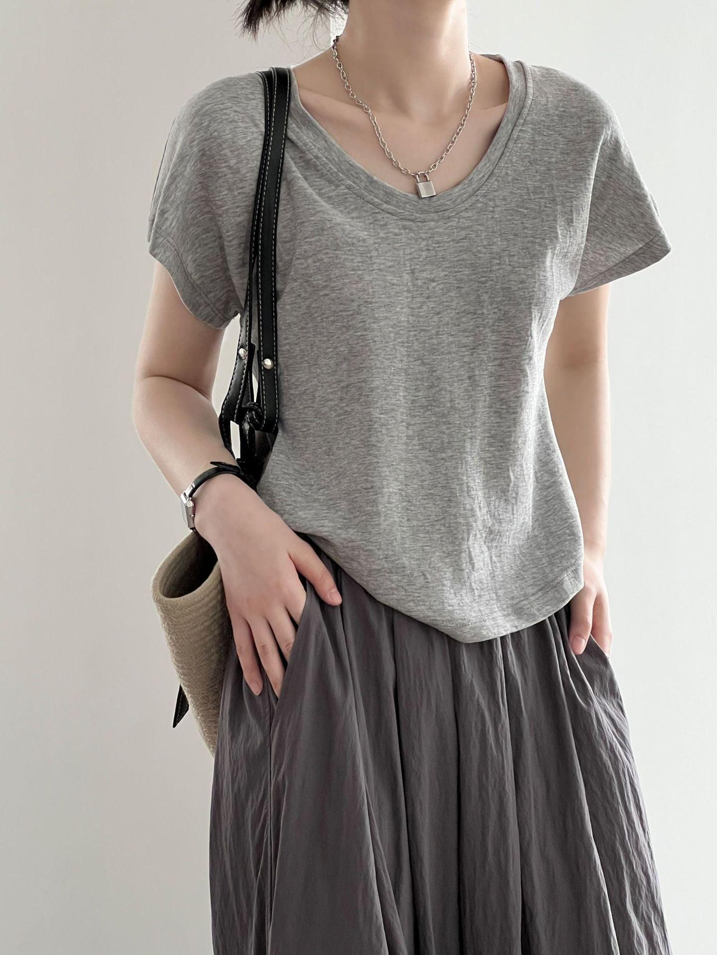 Women Summer Wide Sleeved Top - ForVanity women's clothing, women's t-shirts T-Shirts