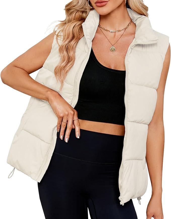 Women's Fashion Sleeveless Stand-up Collar Thermal Down Cotton-padded Vest - ForVanity Jacket