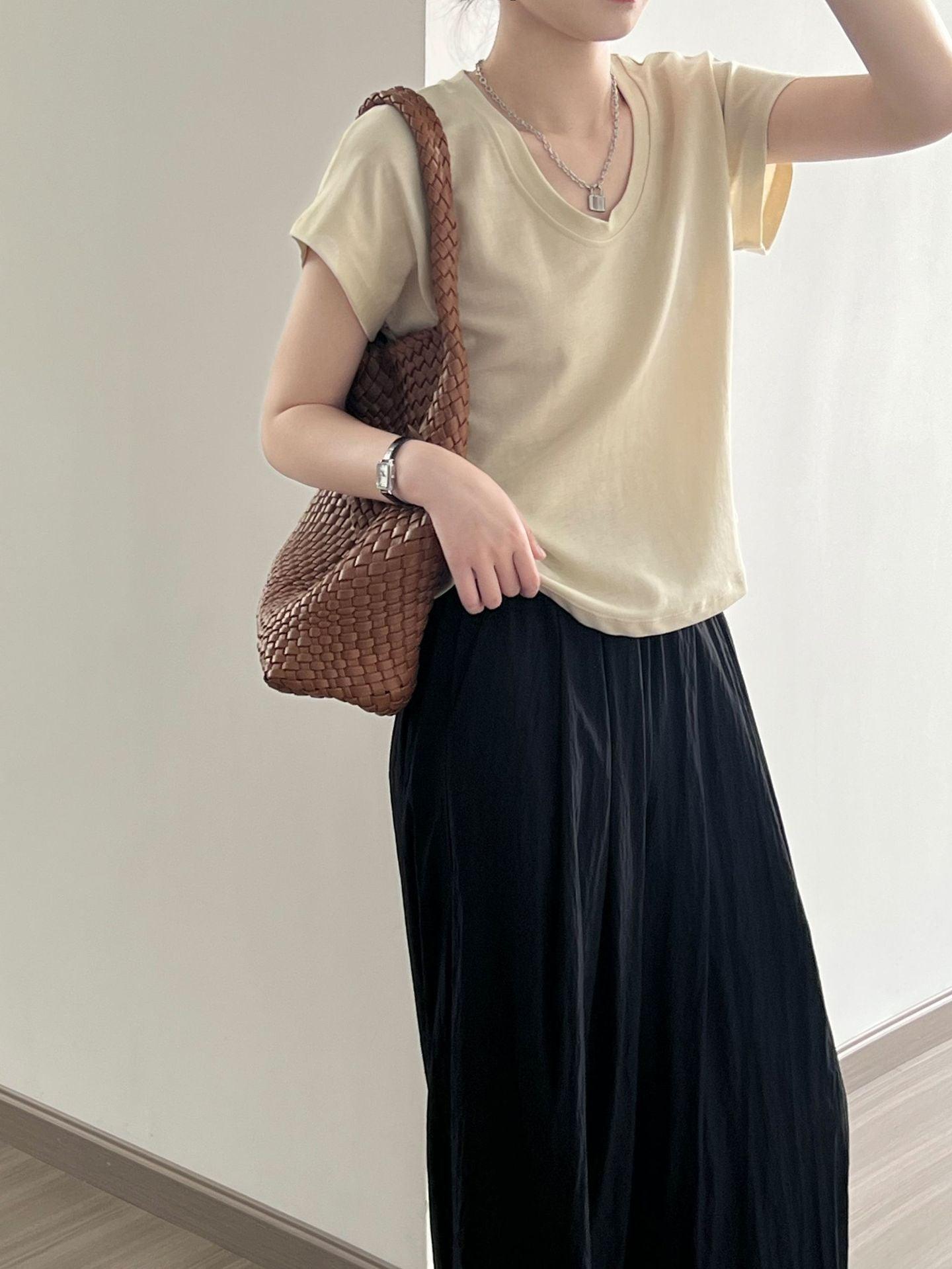 Women Summer Wide Sleeved Top - ForVanity women's clothing, women's t-shirts T-Shirts