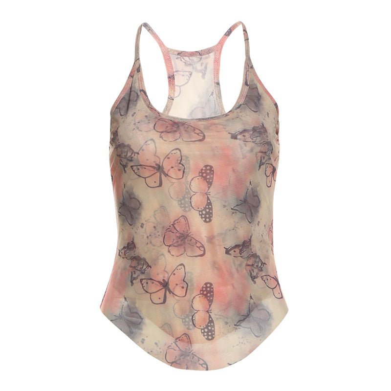 Street Butterfly Printed Top