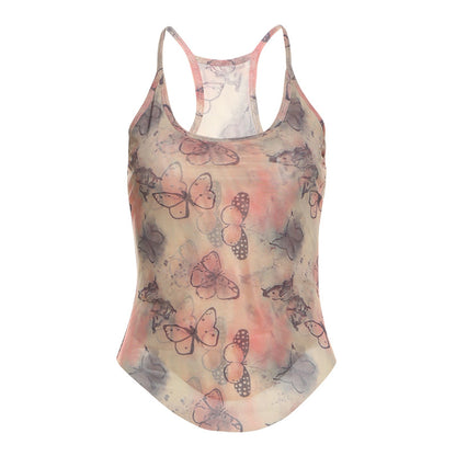 Street Butterfly Printed Top