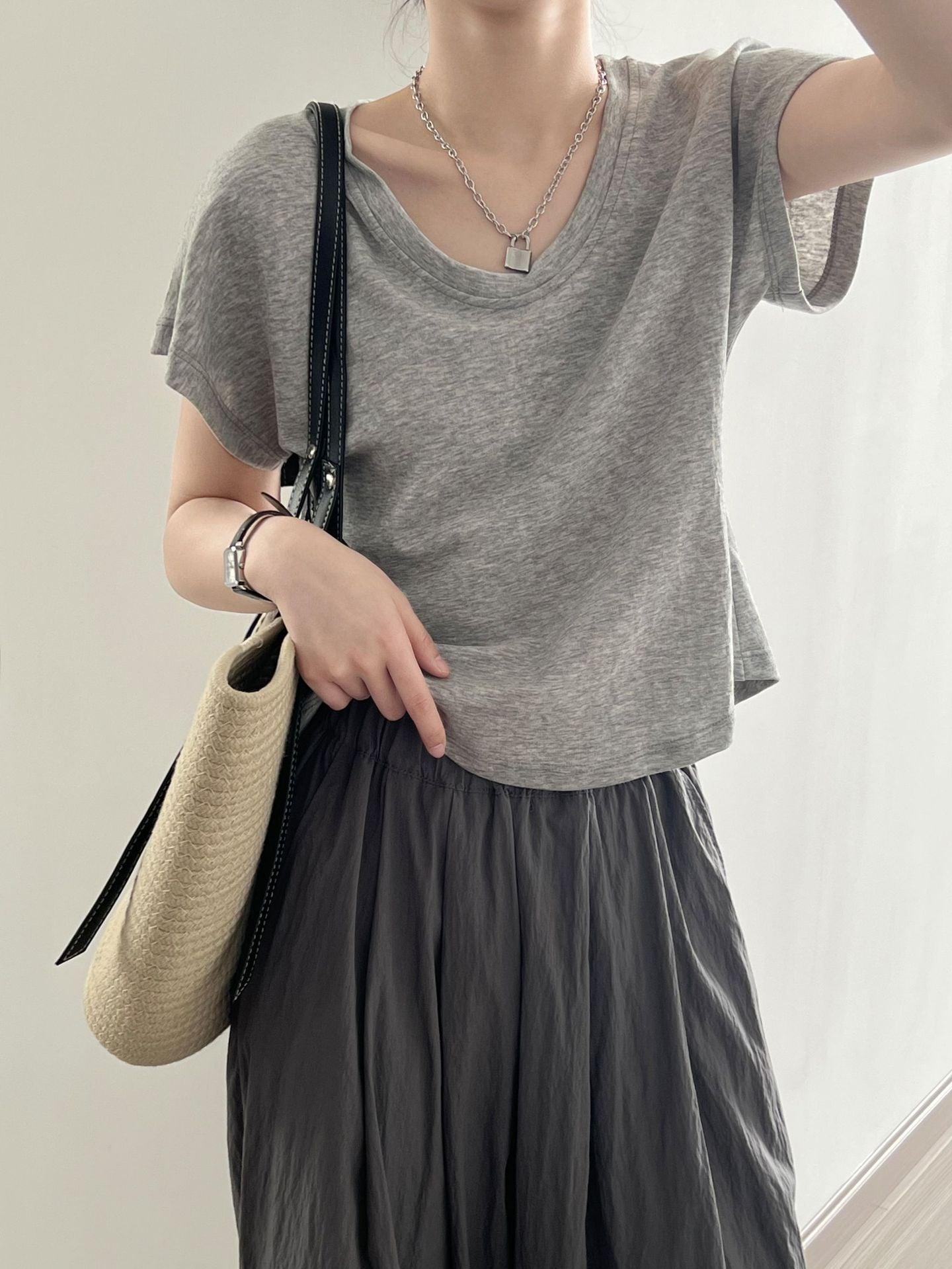 Women Summer Wide Sleeved Top - ForVanity women's clothing, women's t-shirts T-Shirts