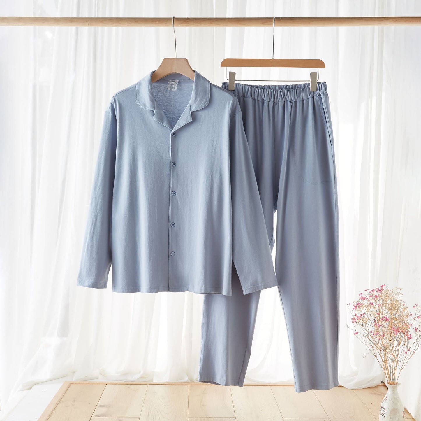 Couple's Pure Cotton Pajama Sets - Comfortable Home Wear