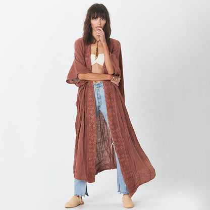 Loose Beach Sun Protection Coat Cover Up