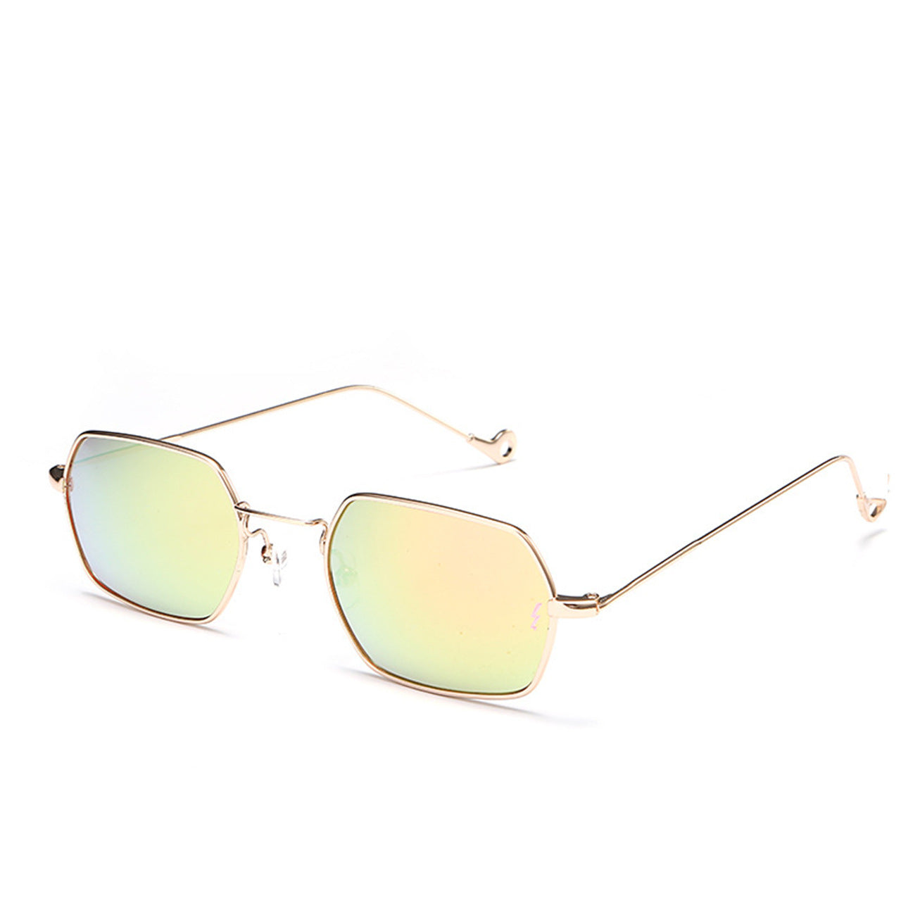 Unisex Retro Polygonal Sunglasses: Small Square Frame for the Vintage Love