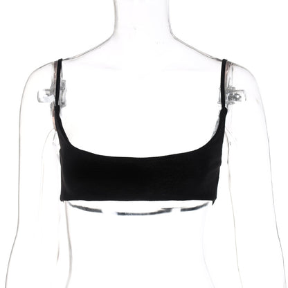 Short Sports Bandeau Sling Tops