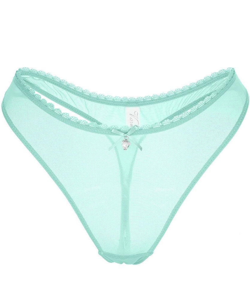 Ultra Thin Transparent Mesh Lace Thong Panties - ForVanity underwear, women's lingerie Thongs