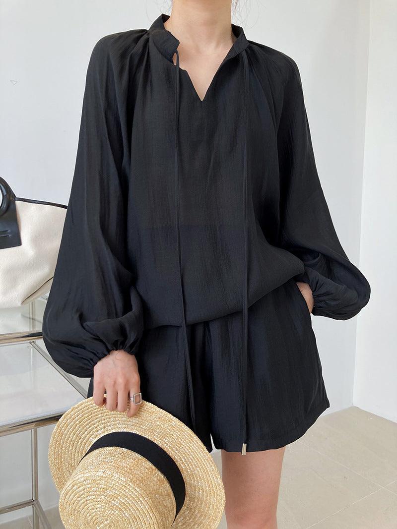 Summer Casual Sun Protection Shorts Outfit - ForVanity 