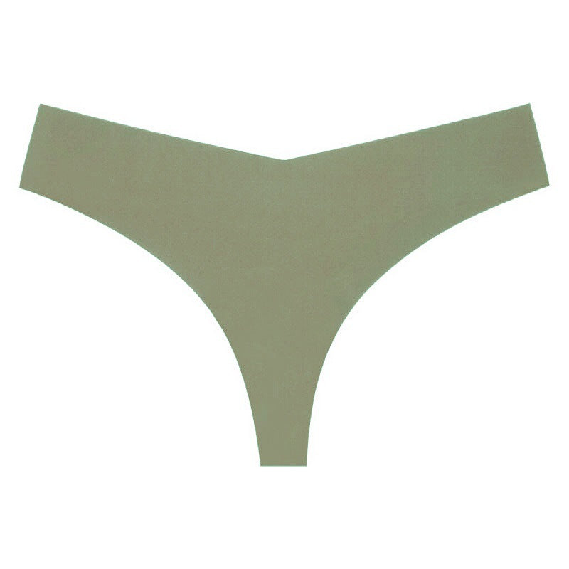 Seamless V-Shaped Low Waist T Back Thongs