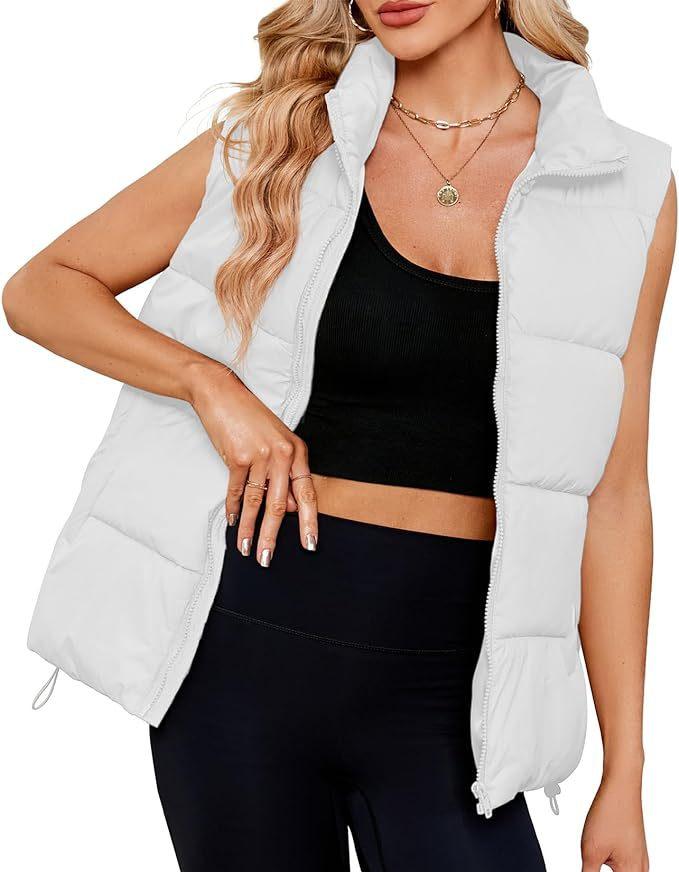 Women's Fashion Sleeveless Stand-up Collar Thermal Down Cotton-padded Vest - ForVanity Jacket