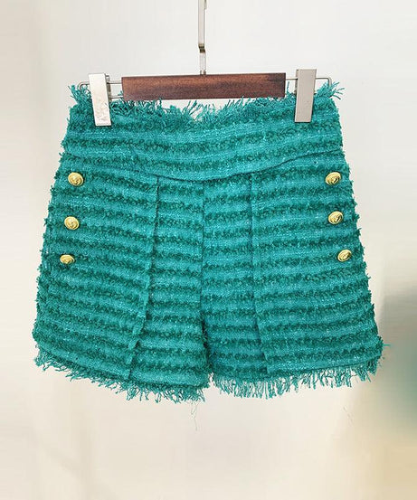 Women’s Tweed Slim Blazer - Tassel Fringe, Elegant Office Style - ForVanity women's clothing, women's outfits, women's suits Pant Suits