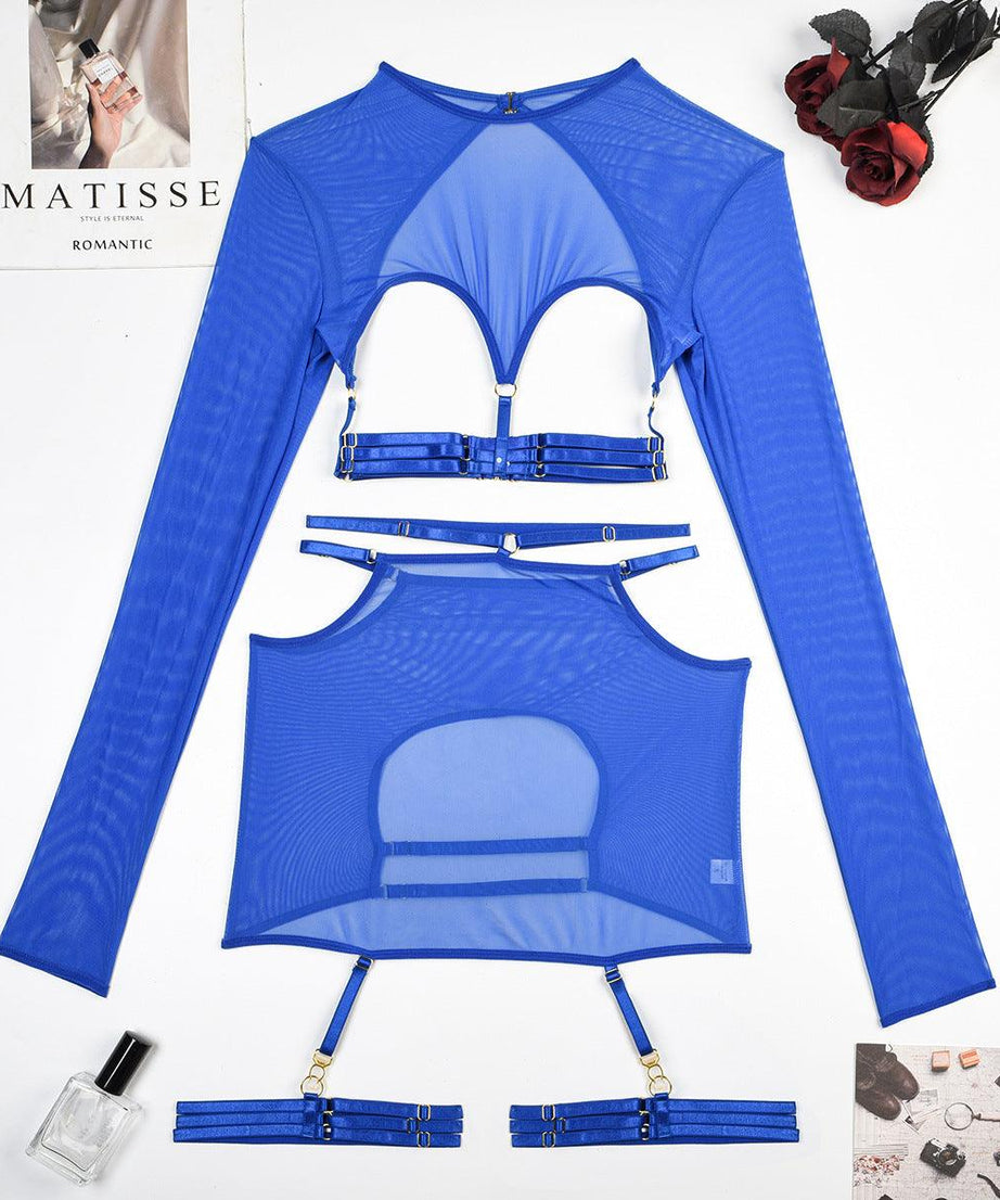 Edgy Cutout Strap Lingerie Set - ForVanity lingerie, women's lingerie Lingerie Set