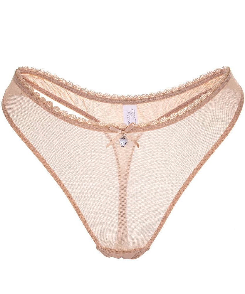 Ultra Thin Transparent Mesh Lace Thong Panties - ForVanity underwear, women's lingerie Thongs
