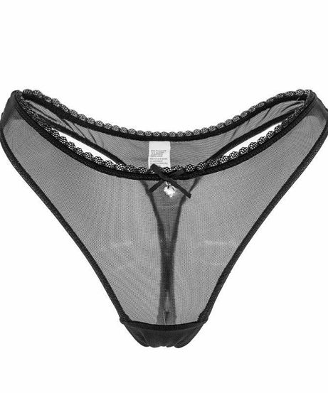 Ultra Thin Transparent Mesh Lace Thong Panties - ForVanity underwear, women's lingerie Thongs