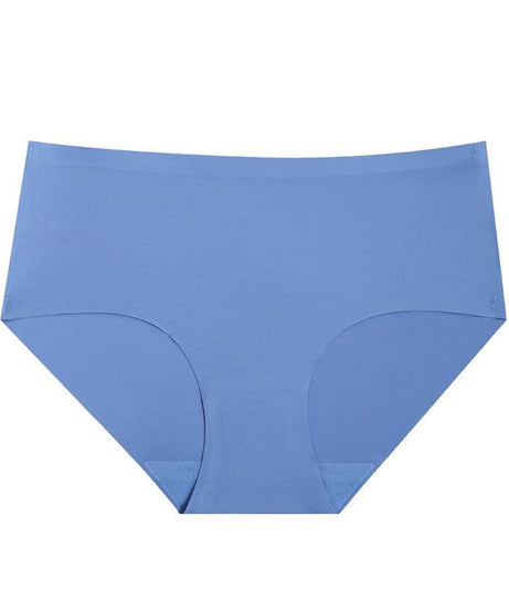 Mid High Waist Women Ice Silk Seamless Hip Lifting Briefs - ForVanity underwear, women's lingerie Briefs